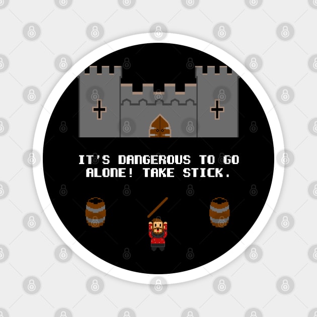 It's dangerous to go alone! Take stick! Magnet by Shad's Store